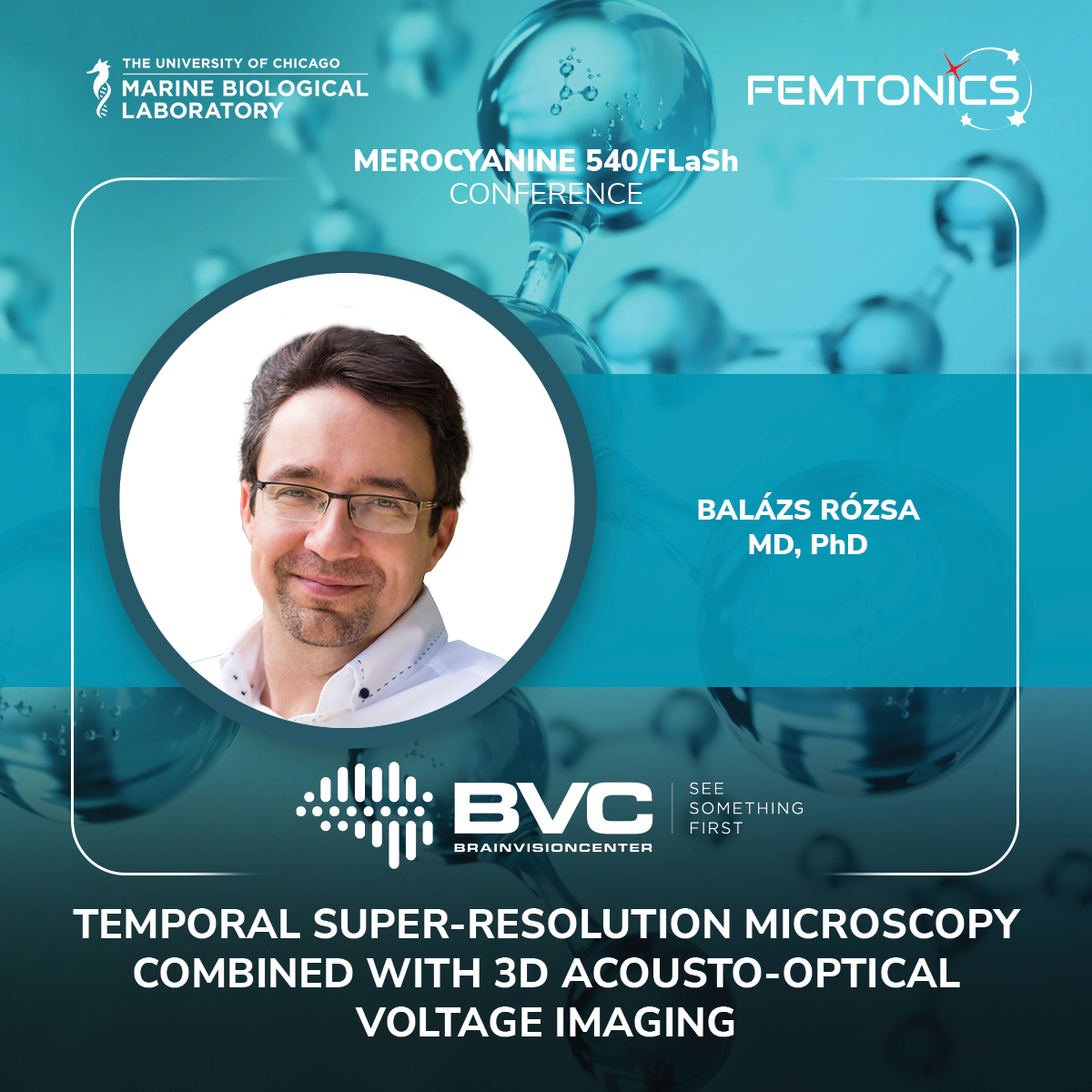 The 50th anniversary celebration of Merocyanine 540  has gathered leading professionals from the field of #voltageimaging: their thought-provoking talks, such as the one by Balázs Rózsa MD, PhD, sparked avid discussion & paved the way for promising collaborations! #neuroscience