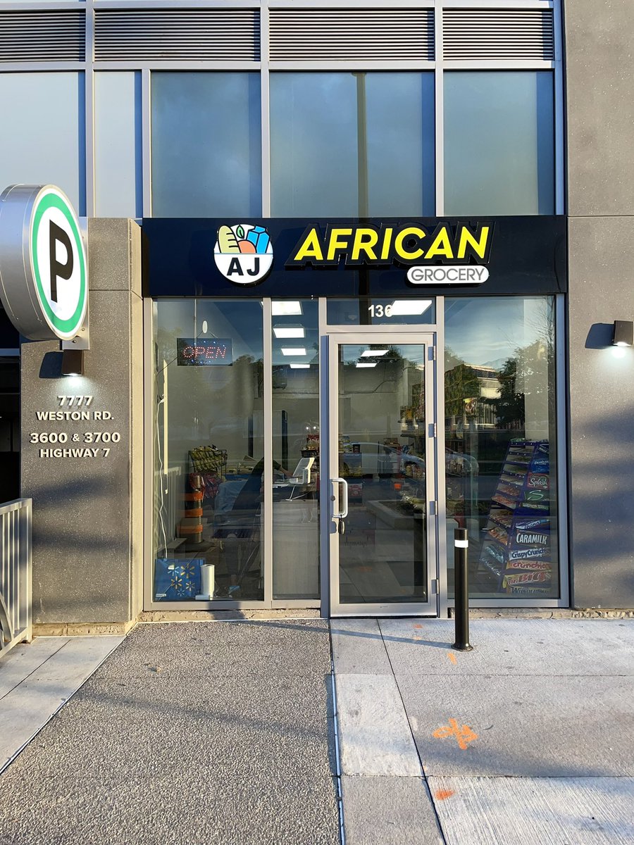 ajstylestoronto's tweet photo. Official Grand Opening of my grocery store in Vaughan. This Sunday! You’re Invited ! #Ajafricangrocery https://t.co/32lWAjhawe