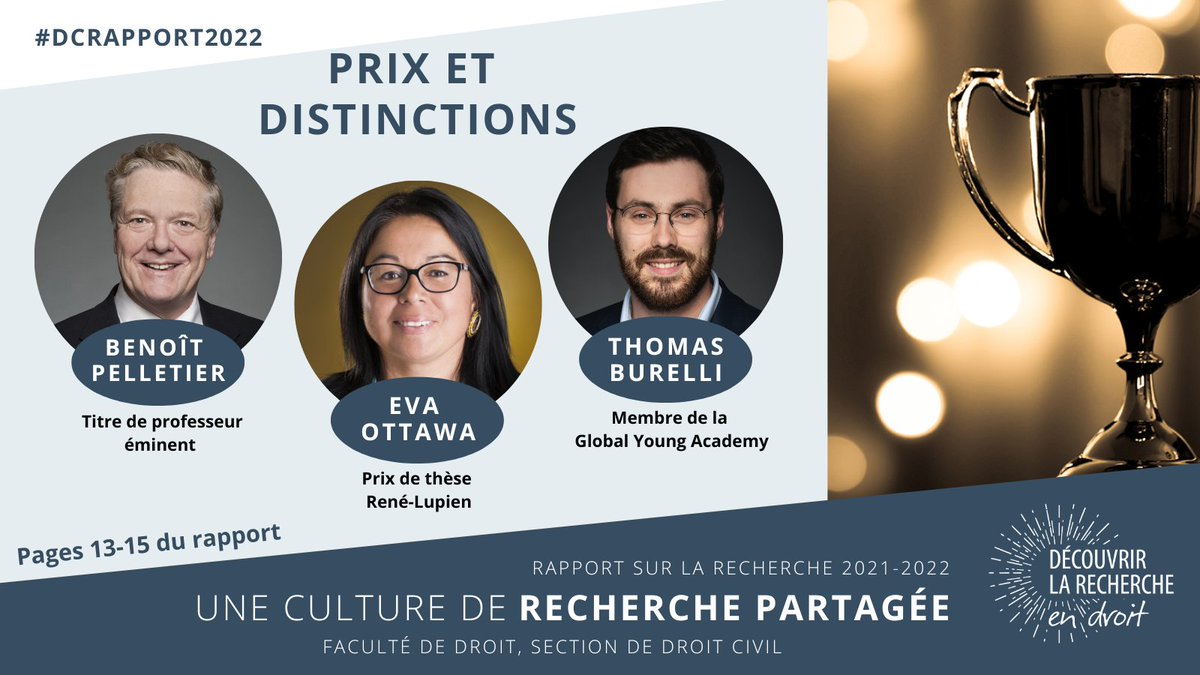 DrCiviluOttawa's tweet image. #DCRapport2022

Nous félicitons les professeurs Benoît Pelletier, Eva Ottawa et Thomas Burelli @Prof_Bubu, honorés pour leur savoir-faire, leur expertise, leur leadership et leur innovation.

#lasectiondanslacité

bit.ly/3QRzS8k