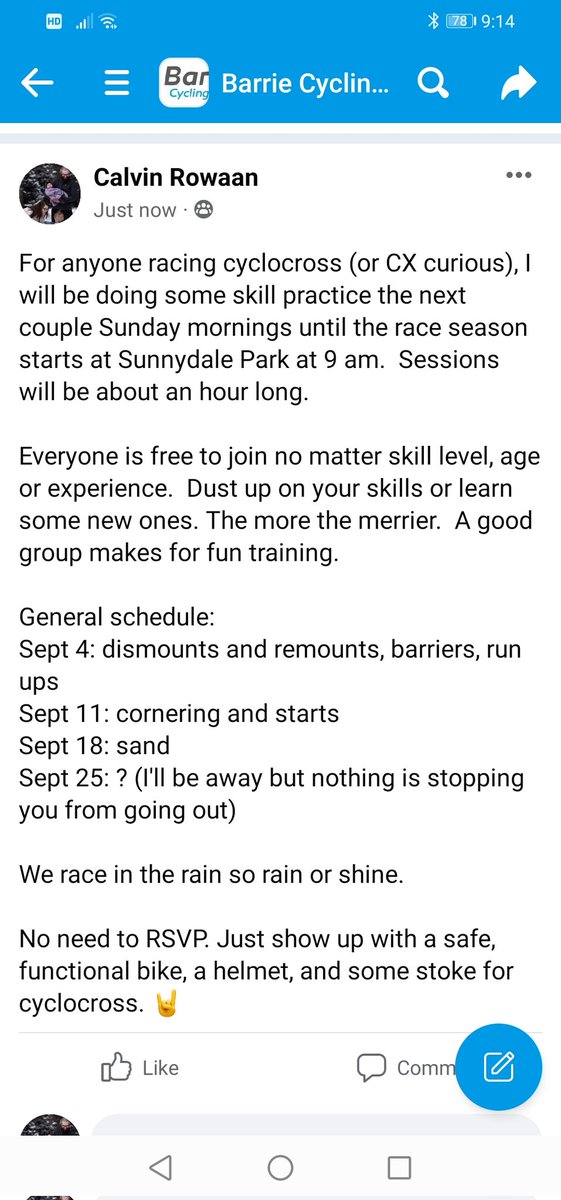 For anyone interested in some cyclocross skills practice ⬇️