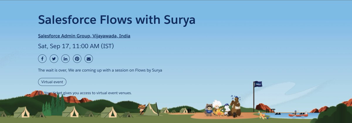 Hello Ohana,

The Wait is Over, Yes we are coming with a Session on Salesforce flows by Surya (<a href="/suryavasanthn/">Surya Vasanth Nemāni</a> ) 

Abt Speaker:
Surya is a Product Manager in <a href="/cloudbyz/">Cloudbyz</a> he is having very good expertise with flows from 4yrs

Grab your ticket now and Join us🎟
bit.ly/VZA_Admin_flows