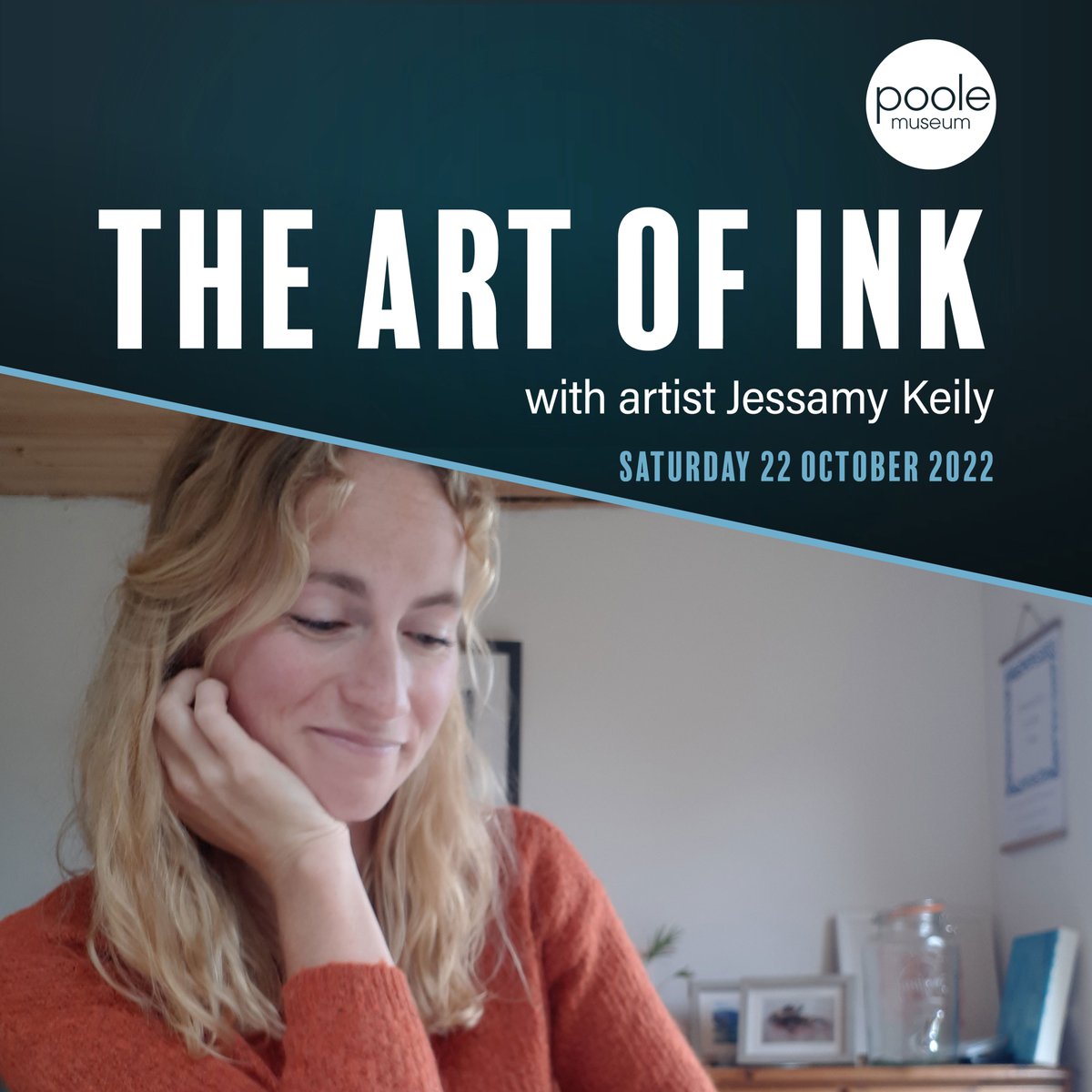 Art of Ink - Saturday 22 October, 10am-12:30pm Enjoy a welcome cup of tea or coffee and a delicious array of cakes before settling into the Art of Ink workshop with Dorset-based artist Jessamy Keily. ow.ly/HoRi50KxKTP