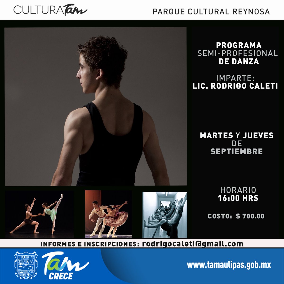 ParqueReynosa's tweet photo. ¡Empezamos septiembre con actividades diversas!
-Exposición: 𝗟𝗮𝗴𝗮ñ𝗮𝘀 𝗱𝗲 𝗽𝗲𝗿𝗿𝗼 de 𝗗𝗮𝗻𝗶𝗲𝗹 𝗢𝗿𝗹𝗮𝗻𝗱𝗼.
-Taller 𝘀𝗲𝗺𝗶-𝗽𝗿𝗼𝗳𝗲𝘀𝗶𝗼𝗻𝗮𝗹 𝗱𝗲 𝗗𝗮𝗻𝘇𝗮 Mtro. 𝗖𝗮𝗹𝗲𝘁𝗶
-#41FORO Internacional de Cine de Cineteca Nacional
hoy: El filmador (Uruguay) https://t.co/6x14DKHHV6