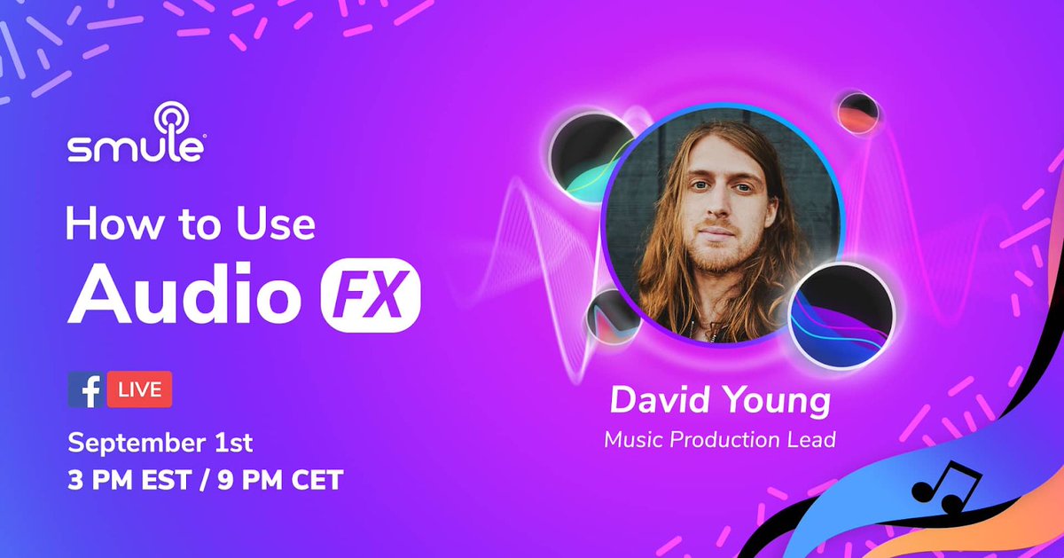 Mabuhay Awesome Smulers! 

There will be an awesome FACEBOOK Live Webinar tomorrow 12pm PT / 3pm ET / 9pm CET on the subject of How To Use Audio FX, led by our awesome Music Production Lead - David Young. 

Check this link for more info 👉 facebook.com/events/s/webin…