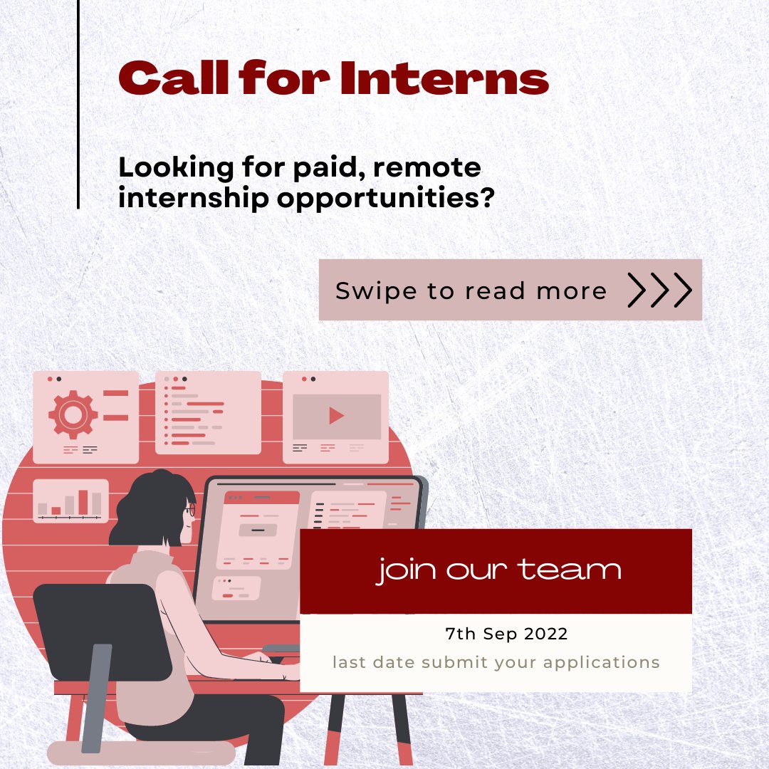 boondhcup's tweet image. Hello peeps!

We are opening applications for an internship at our organization. The details for the same are mentioned in the slides. This will be a paid and completely remote internship, open call for anyone who's views align with that of our brand.