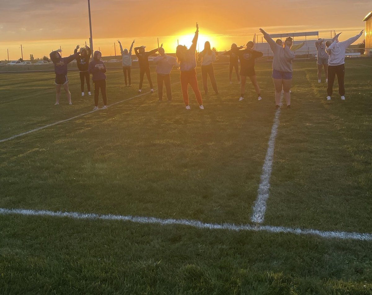 Crushing it this morning! See you tomorrow night at halftime! #ahspoms #PurpleOnPurpose