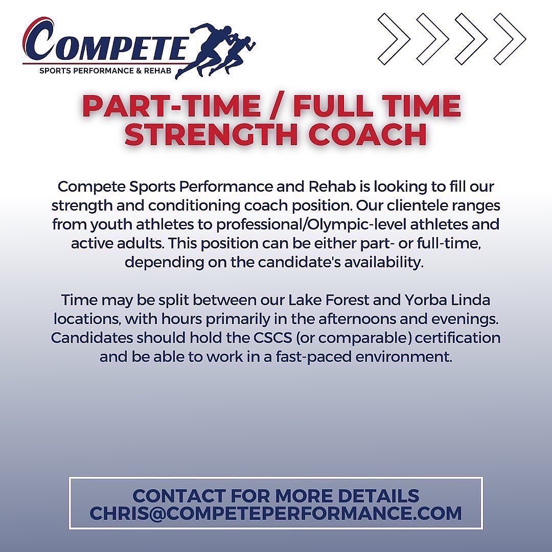 California Rubber Hockey (@carubberhockey) on Twitter photo .<a href="/competesportspr/">@competesportspr</a> is hiring!
Positions:
➡️ Full Time Certified Athletic Trainer
➡️ Part-Time / Full Time Strength Coach
If interested, send resume and contact Chris for more details at chris@competeperformance.com. .<a href="/competesportspr/">@competesportspr</a> is hiring!
Positions:
➡️ Full Time Certified Athletic Trainer
➡️ Part-Time / Full Time Strength Coach
If interested, send resume and contact Chris for more details at chris@competeperformance.com.