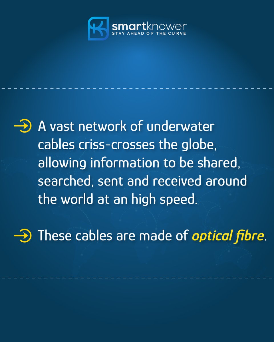 KnowerSmart's tweet photo. Ever wondered how you get the internet connection that let's you access all the things sitting in one place?

No? Then we have got you covered. Know how the internet is connected around the world.

#smartknower #internet #ratantata #tatacommunications https://t.co/K7bZmTvP64