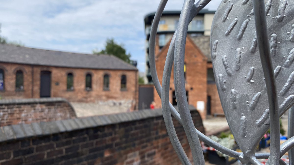 BhamRoundhouse's tweet photo. Some new, canal-inspired artworks have started to arrive in our courtyard… https://t.co/SBWFOffWQO