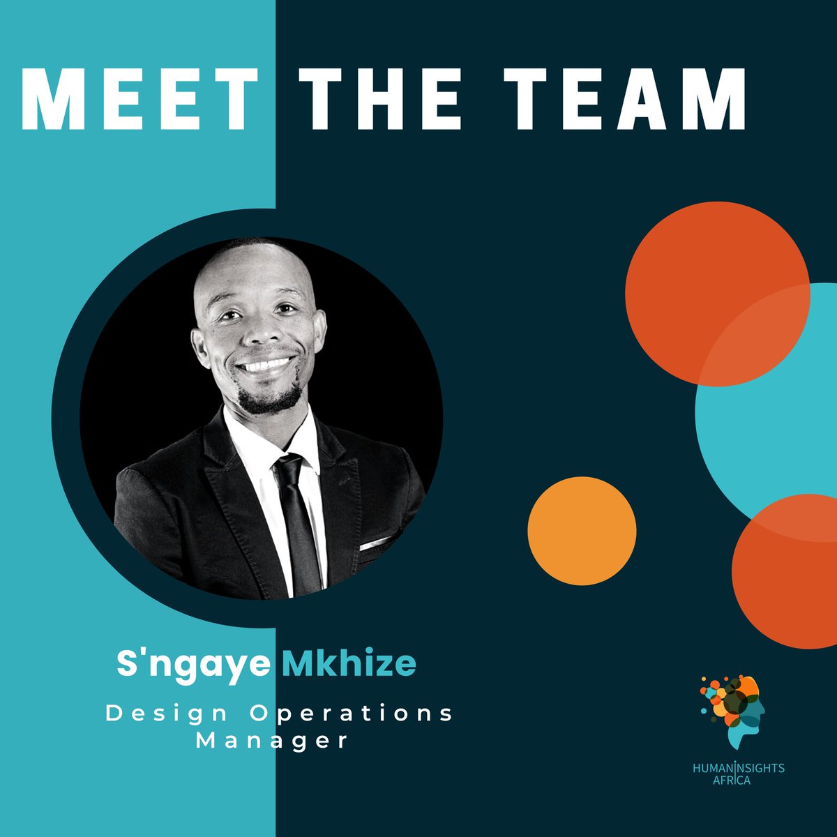 Affectionately known as Sir Khaba to his colleagues, S’ngaye Mkhize is our Design Operations Manager. He is a seasoned professional with an impenetrable passion for ensuring we delight our stakeholders and clients at all costs. #humaninsights #meettheteam #meetourteam #design