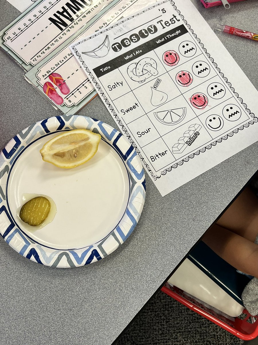 lcollinsSCE's tweet photo. What do you prefer? Sense of taste investigation @sanfordcreek #kindergarten #science #fivesenses https://t.co/50XJZtMxhv