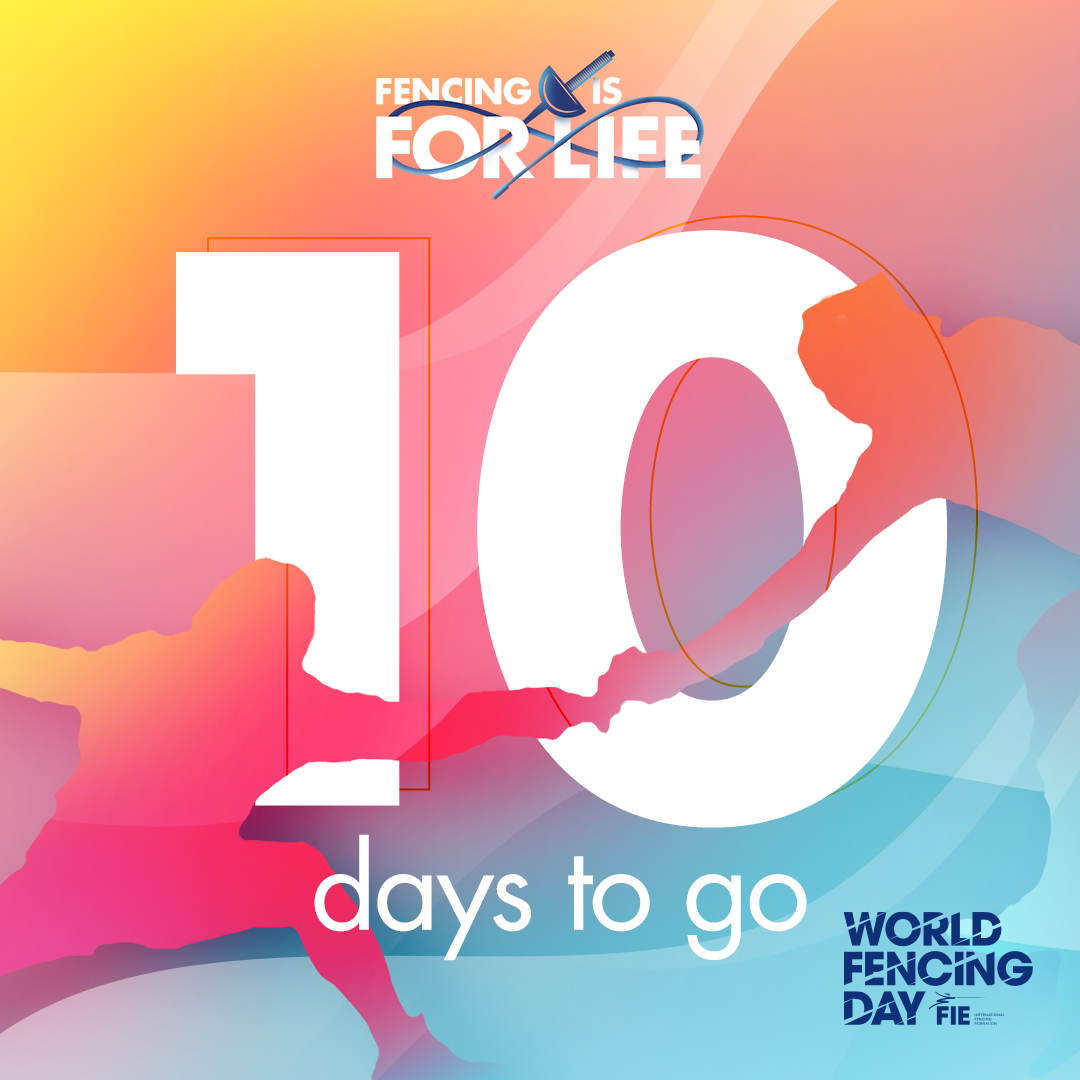 10 days to go for the #WorldFencingDay2022 🤺
How will you celebrate “Fencing is for Life”?
👉fie.org/articles/1218

#fencing #fencingisforlife