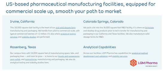 lgmpharma's tweet photo. With 3 U.S. locations, LGM Pharma is uniquely capable of reshoring your drug product development and manufacturing. Learn more > https://t.co/R1sXO9bXAg https://t.co/xzmSxTJ0W1