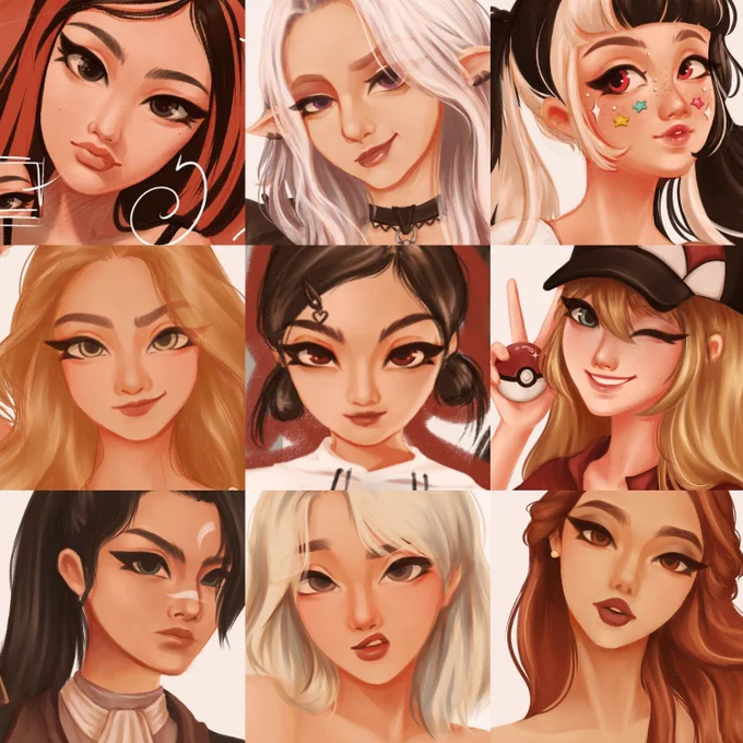 [ #faceyourart ] -. hot girlies ft. some cuties  