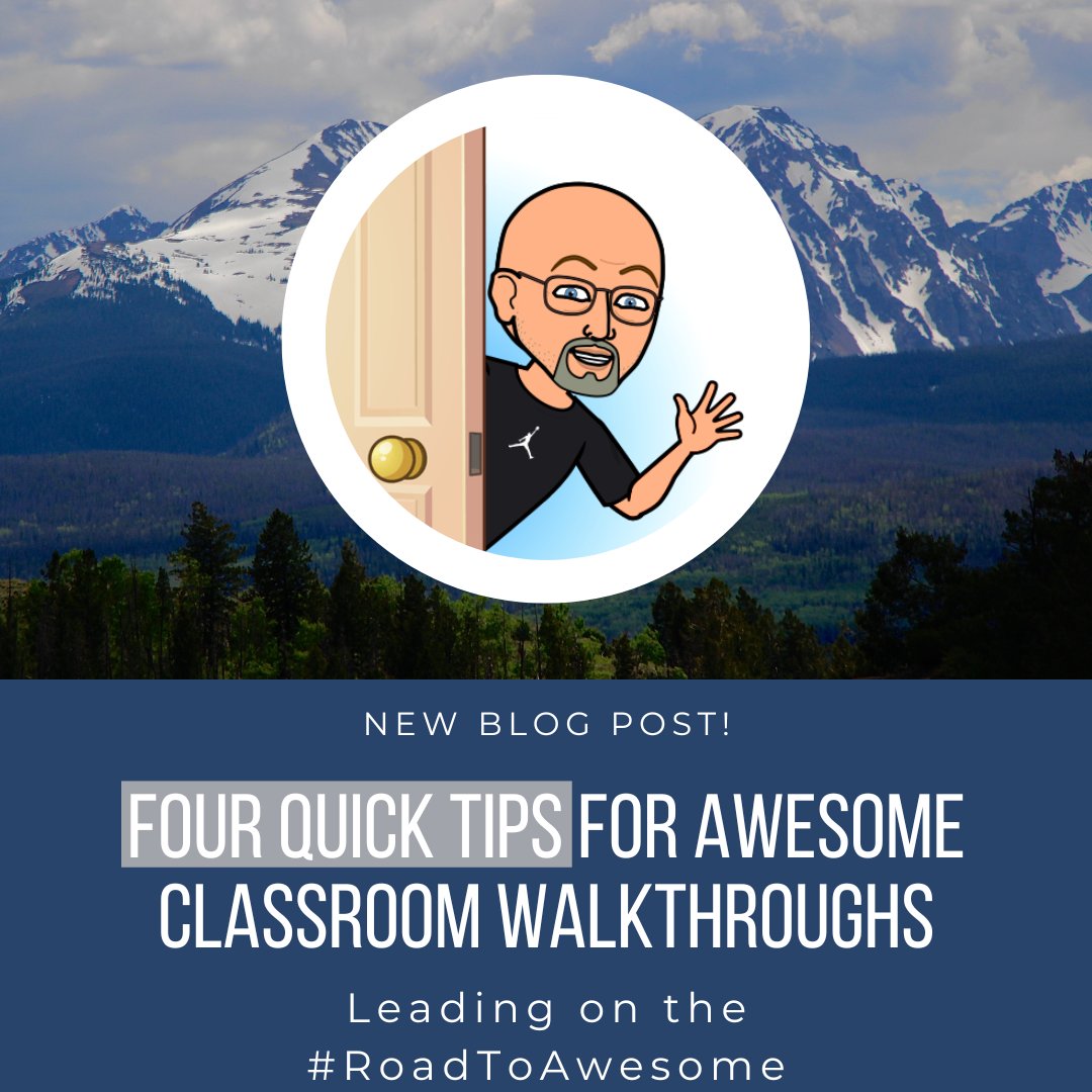 Hey #leaders - looking to make your classroom walkthrough visits awesome? Check out my latest blog for 4 quick tips 👇 #RoadToAwesome #edleaders #principals #edutwitter #prinleaderchat #SatChat 
darrinpeppard.edublogs.org/2022/08/31/fou…