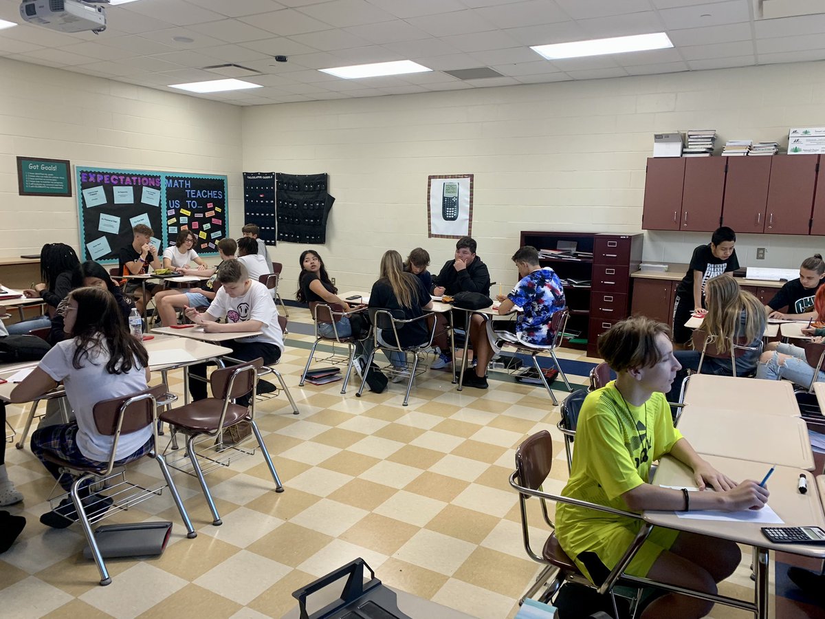 MrsGulleman's tweet photo. First round of Math Basketball for the year! Reviewing for our first quiz tomorrow 🏀🗑 https://t.co/Vu6WmSgWUI