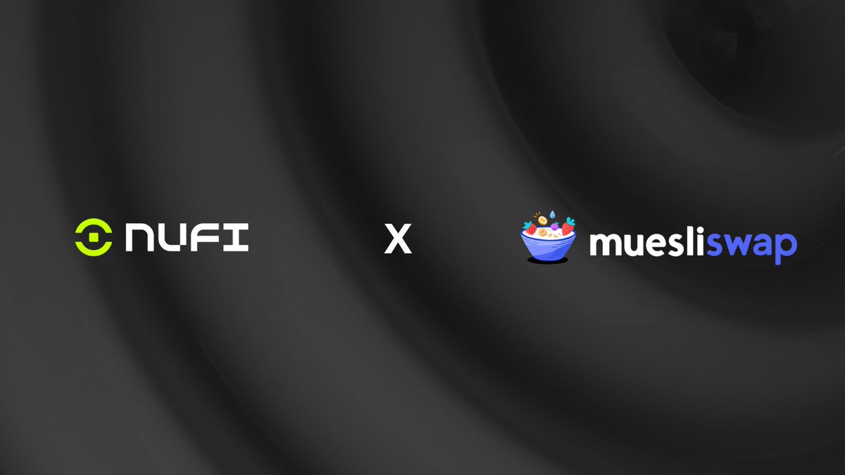 📢 NuFi has partnered with <a href="/MuesliSwapTeam/">MuesliSwap Team🥛</a>. To celebrate this partnership, we are doing a giveaway of 300 $MILK tokens. 🎉

You can now log in to MuesliSwap with your NuFi Wallet. 

Keep reading to find out more and see how this integration benefits both parties.

🧵👇