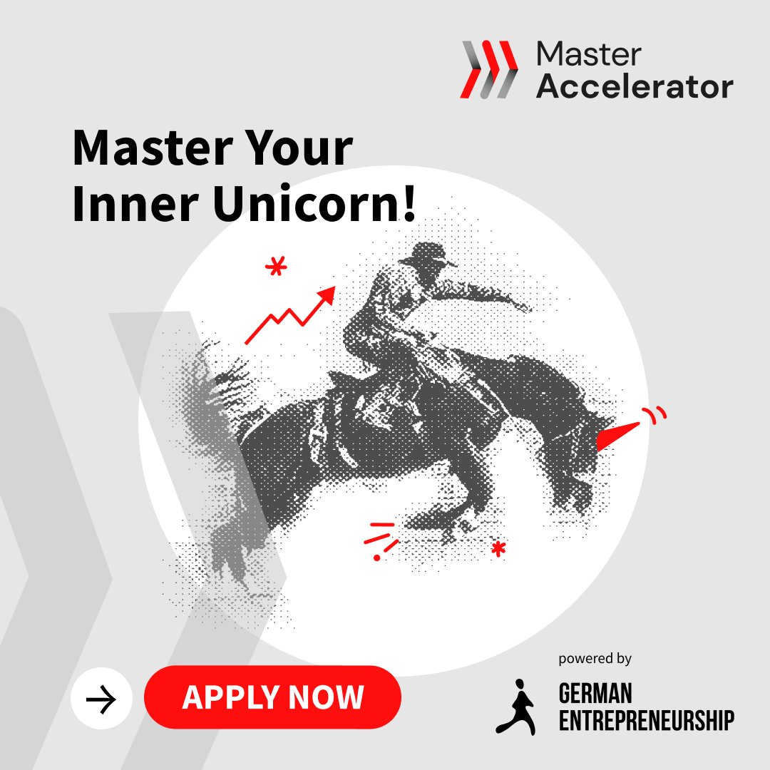 GEntrepreneur_'s tweet photo. 🚨 Last call for early-stage #startups!
Apply now for #MasterAccelerator + get in the saddle to tame your inner unicorn 🦄!
🧙♂️ Unicorn talks + mentoring
💸 we help you get #investment-ready
👩💻 free access to our co-working space
🕸 a strong #ecosystem
👉 https://t.co/MpR8PIHbJQ https://t.co/zdJvTIHVFc