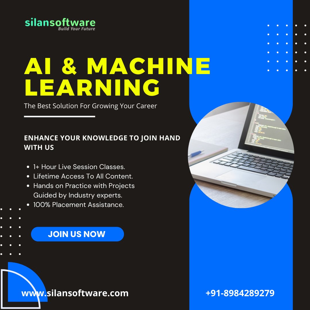SilanSoftware's tweet photo. Learn Artificial Intelligence & Machine Learning with us to boost your knowledge in AI..
Start learning from today..
#python #Pythoncourses #pythontraining #pythontrainingcourse #trainingcourses #datascience #educationforall #learning #learncoding #programminglife #AI https://t.co/j5527CChqd