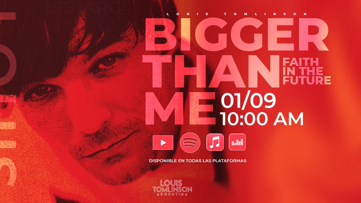 LouisT91ARG's tweet photo. A continuación les dejamos una lista de tweets autómaticos para pedir #BiggerThanMe en distintas radios de Argentina. 

Radio One https://t.co/cI0u5KpLwe
Radio Disney https://t.co/lq1VpTJLRt 
Radio Los 40 https://t.co/oMdE1Gyr3P
Radio FM Like https://t.co/8fyxDmxiAd
*sigue abajo* https://t.co/yhjDm5lwOj