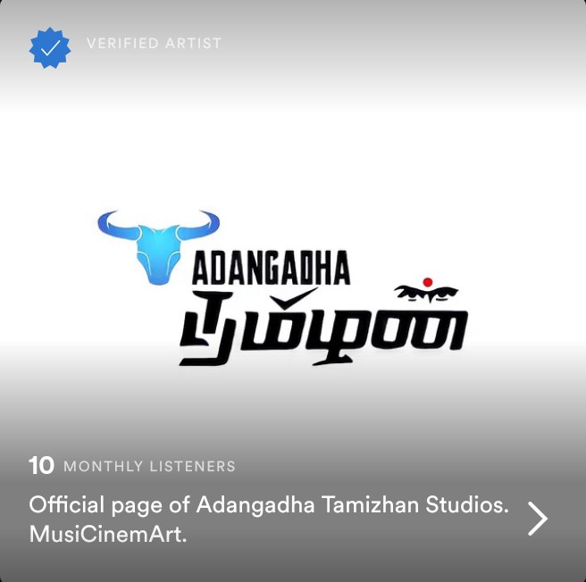 Adtstudioffl's tweet photo. Finally we got it ✅ - Stream Hard Friends 💚 https://t.co/bmTzVaDNGi 

#spotify #adt #adangadhatamizhan
#Verified https://t.co/ZbrdKXAYiU