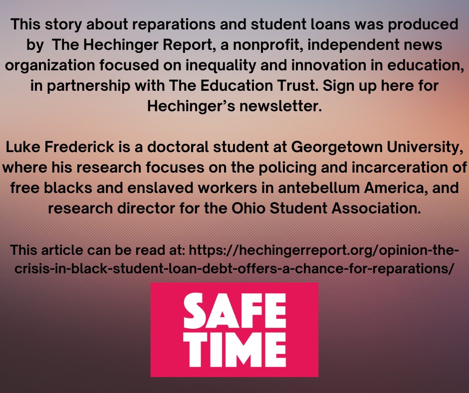 safe_time's tweet photo. College loan forgiveness as reparations.  Tucker Carlson out here talking about it like it's a bad thing! 😂 

Let's start with this student debt relief package,  but LET'S NOT STOP.

https://t.co/QnBerT81Lu https://t.co/6MyMnIJqoq