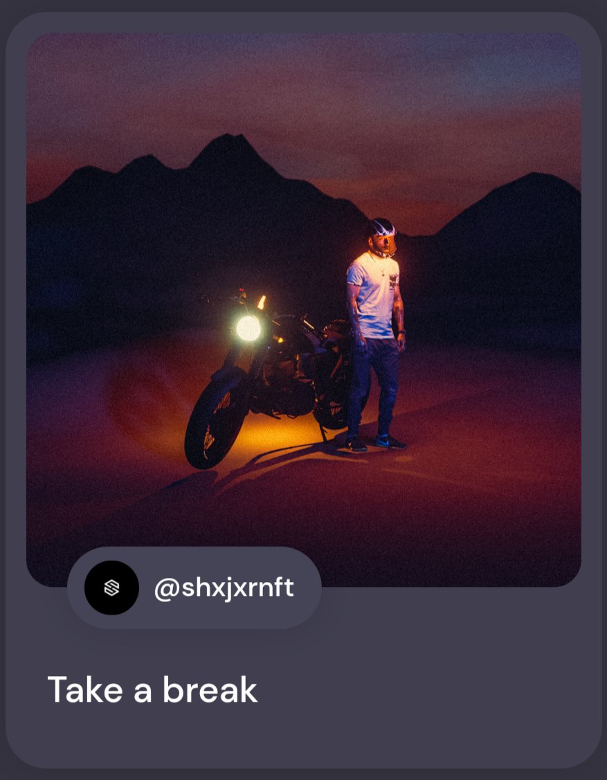 shxjxr_'s tweet image. 'Take a break' now live on @formfunction 

🚨 Instant sale 🚨
RT and ❤️ really appreciated 🙏🏻

🔗 : formfunction.xyz/@shxjxrnft/H68…

#SolanaNFTs #SolanaNFT #formfunction #NFTCommunity #3dartwork #SOLANA