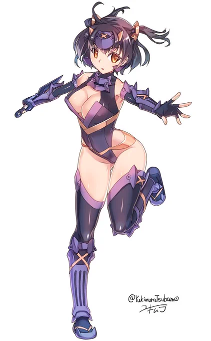 くノ一の日らしいので、昔描いたOCを再掲。#くノ一の日 