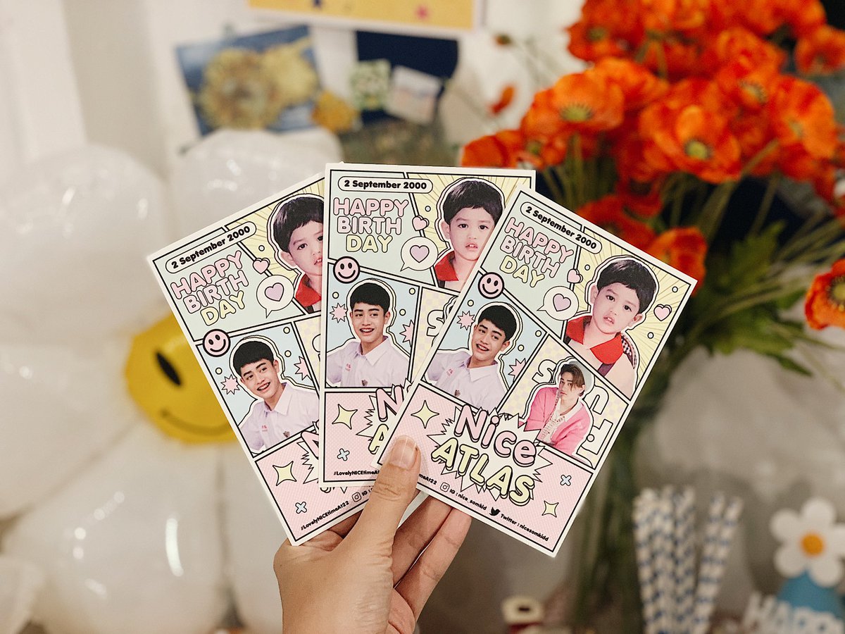 Giveaway✨
#NiceATLAS DAY 🎂💓

🗓2 กย - จนกว่าจะหมด (40EA)
🌻ร้านเปิด 10:00

📌1 Order(60บ.ขึ้นไป) / 1 SET
✨คนที่ 21 เป็นต้นไปได้เฉพาะโปสการ์ด

ขอบคุณโปรเจคจาก <a href="/nicestoryy/">Nice Story</a> &amp; <a href="/candyofnice/">CANDYOFNICE🍭</a> นะคะ🙇🏻‍♀️

อย่าลืมติด
#2022NiceBDProject #.LovelyNICEtimeAt22 กันด้วยนะ💘

#samanproject