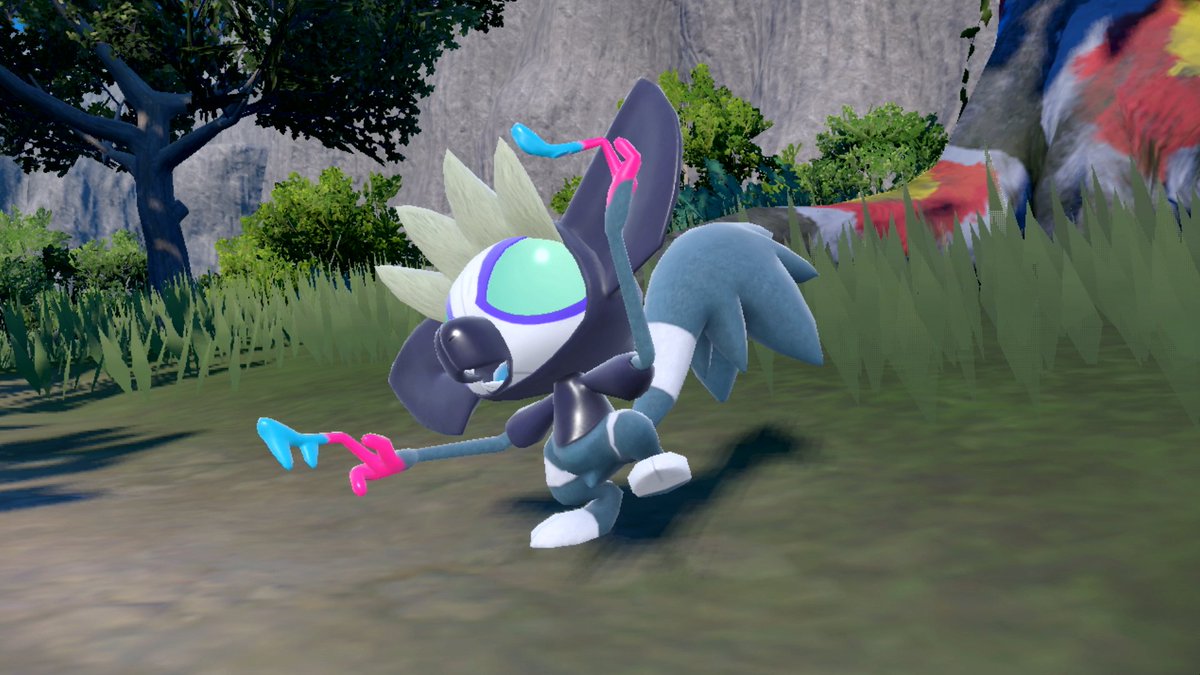 pokejungle's tweet photo. Here's a high-resolution version of Grafaiai's art and official screenshots. It is the Toxic Monkey Pokémon and is the series' first Poison/Normal​ Pokémon! #PokemonScarletViolet https://t.co/MzYTf0N0Kt https://t.co/YbwPUYEXHB