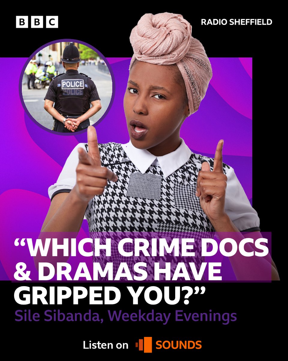 TV crime commentator <a href="/emmakennytv/">Emma Kenny</a> is on tonight's show!
Which crime docs and dramas have gripped you?

Listen in from 8pm 👉
bbc.co.uk/sounds/play/li…
#crime  #crimedrama #crimedoc
<a href="/BBCSheffield/">BBC Sheffield</a> <a href="/SibandaSile/">silé sibanda</a>