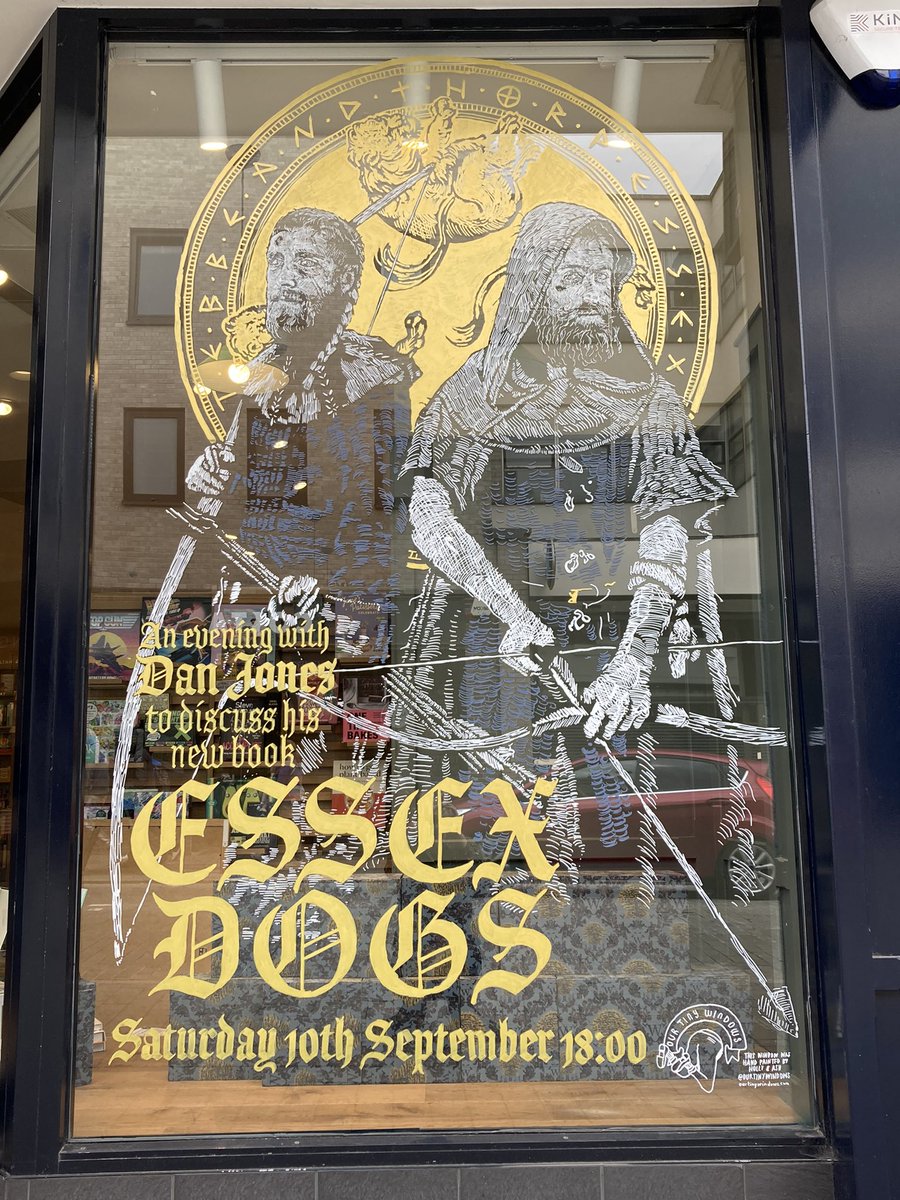 This looks amazing! 🤩🥰 Huge thanks to <a href="/ourtinywindows/">Our Tiny Windows</a> Come join us on September 10th at Brentwood Theatre when we will be in conversation with Dan Jones discussing his novel Essex Dogs waterstones.com/events/search/… #essexdogs #brentwood #brentwoodessex #historical #historicalfiction