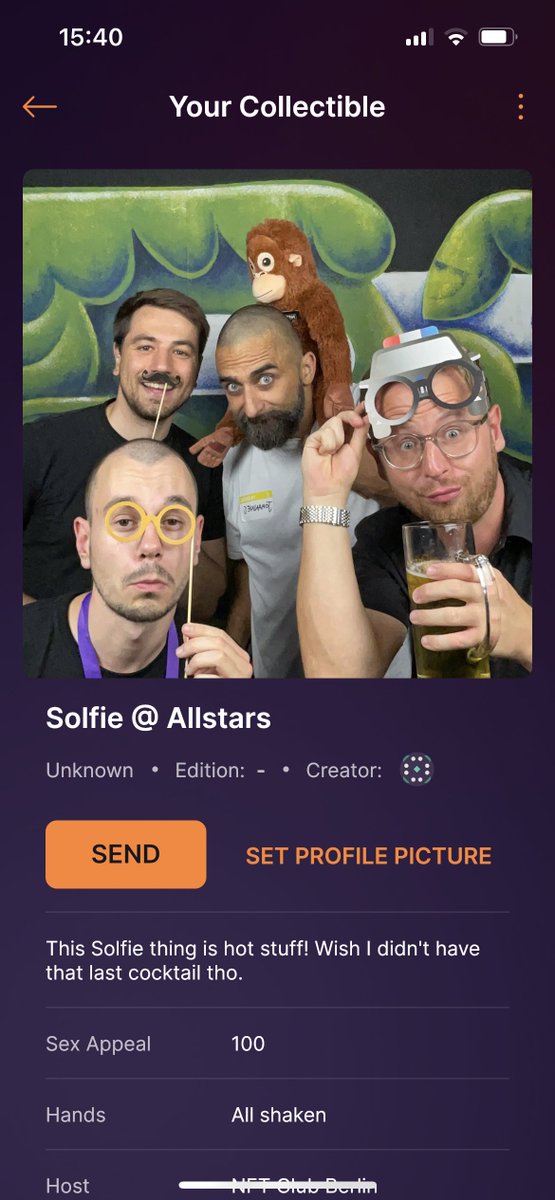 solfieapp's tweet photo. that queue tho👀🔥

the first Solfie booth at @NFTClubBerlin's Web3 Allstars event. We minted more than 250 Solfies in just a couple hours.

huge shoutout to @solflare_wallet for sponsoring the experience! https://t.co/NC8j14UOQP