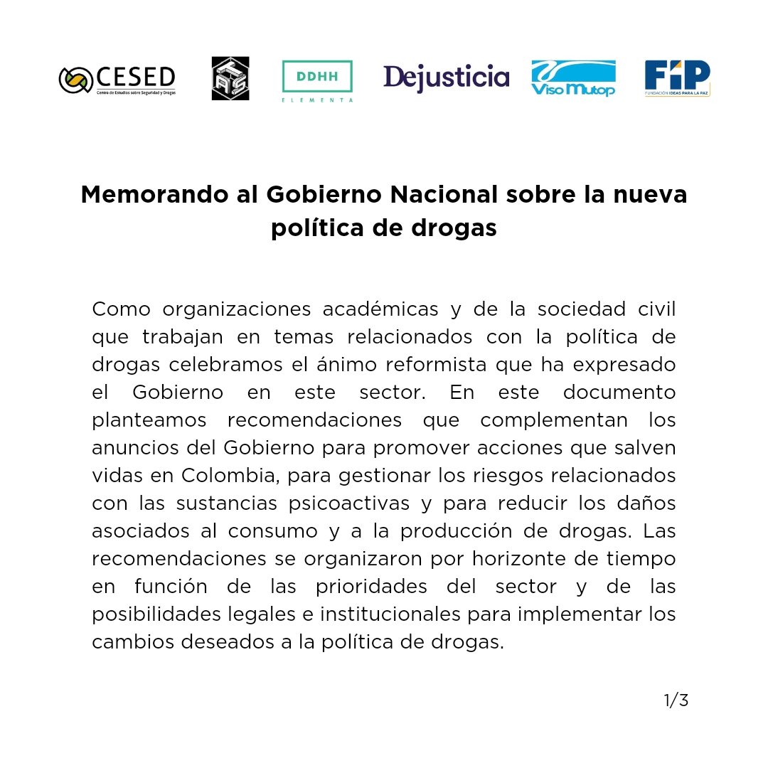 CesedUniandes's tweet photo. El gobierno de @petrogustavo ha anunciado una nueva política de drogas. Con organizaciones académicas y de la sociedad civil proponemos acciones de corto, mediano y largo plazo para promover esta nueva agenda con resultados concretos en este cuatrenio. https://t.co/8vQyNSXKl3 https://t.co/gxVP743bPg