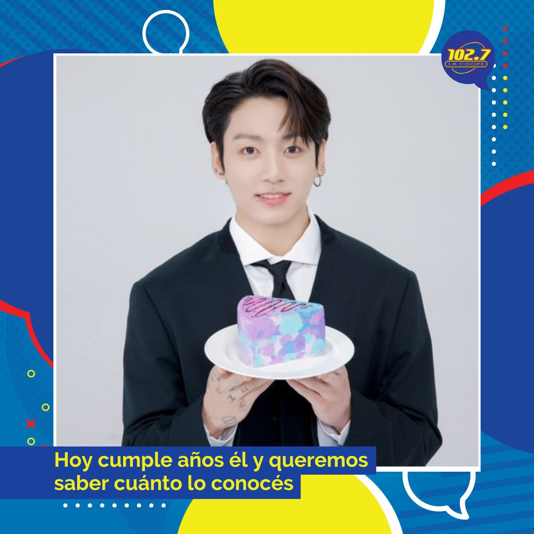 lacoope's tweet photo. Jungkook  cumple 25 años 🎂 y en #LaCoope te traemos este pequeño juego para que festejemos su trayectoria 🎊🎁

🤩Respondé las siguientes encuestas 🤳👇

Ojo que van de la más fácil a la más difícil 👀

#BTS #BTSArgentina #JungKookFans #Army #ArmyArgentina  #YetToCome https://t.co/bW6eCSfOji