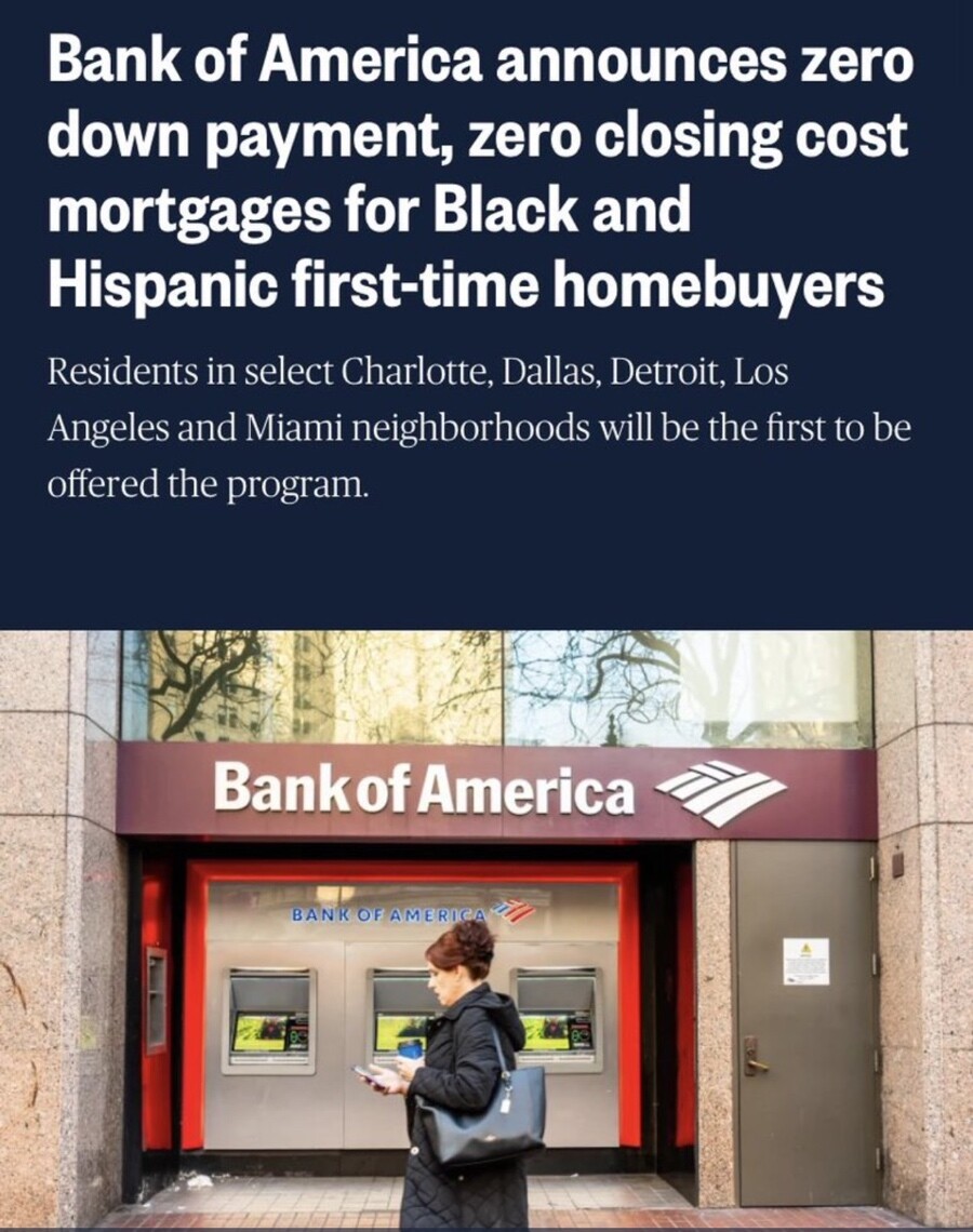 TheRealBoppa's tweet photo. @BankofAmerica You do  #racism at it finest
#home
#racist from the top down
#mortgage
#mortgages 
#liberal cities
THIS IS REALLY BAD NEWS FOR #AMERICA AND THE ECONOMY!!

WE WILL ALL PAY FOR THIS SOMEHOW SOME WAY ... IT WILL COME BACK TO BITE!! https://t.co/ARcps4PUb3