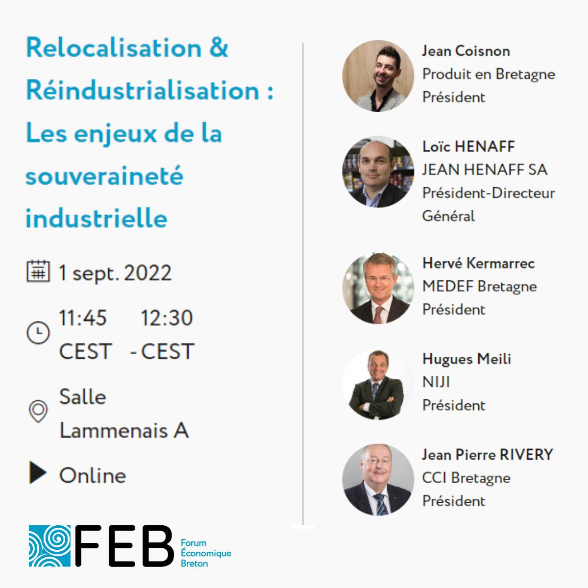 LoicHenaff's tweet photo. #relocalisation décarbonée au service de la #Bretagne c’est parti !! Au nom de la @regionbretagne en délégation du Président @LoigCG nous lançons une vaste impulsion « en meute ». Très heureux de l’annoncer au @fe_breton2022 et de porter cette parole….#reloc ✅🚀🚀🚀🚀 go https://t.co/HcIUbzta51
