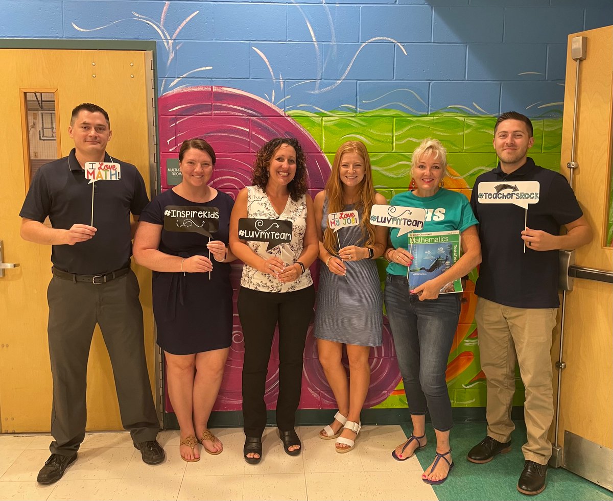 6th Grade Math Team is iReady for a new school year. Go Team!! #itsahorbelthing🐬