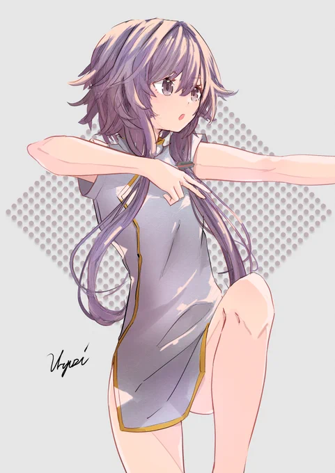チャイナ服のゆかりさん…… 