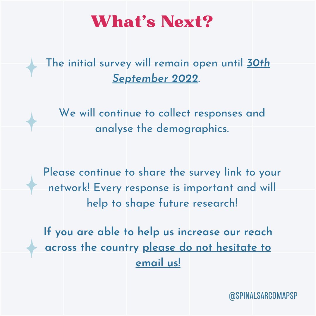Spinal Sarcoma PSP (@spinalsarcoma) on Twitter photo What progress has been made with the PSP? Please continue to complete and share the link with your network! forms.gle/LMrXi28qAvAqjK…
@RNOHnhs <a href="/Sarcoma_UK/">Sarcoma UK</a> <a href="/CR_UK/">Cancer Research UK</a> <a href="/uclh/">UCLH</a> <a href="/Beatson_Charity/">Beatson Cancer Charity</a> <a href="/NewcastleHosps/">Newcastle Hospitals</a> <a href="/OUHospitals/">OUH</a> <a href="/GiantPledge/">Giant Pledge</a> <a href="/RJAH_NHS/">RJAH Orthopaedic Hospital</a> <a href="/BelfastTrust/">Belfast Trust</a> What progress has been made with the PSP? Please continue to complete and share the link with your network! forms.gle/LMrXi28qAvAqjK…
@RNOHnhs <a href="/Sarcoma_UK/">Sarcoma UK</a> <a href="/CR_UK/">Cancer Research UK</a> <a href="/uclh/">UCLH</a> <a href="/Beatson_Charity/">Beatson Cancer Charity</a> <a href="/NewcastleHosps/">Newcastle Hospitals</a> <a href="/OUHospitals/">OUH</a> <a href="/GiantPledge/">Giant Pledge</a> <a href="/RJAH_NHS/">RJAH Orthopaedic Hospital</a> <a href="/BelfastTrust/">Belfast Trust</a>