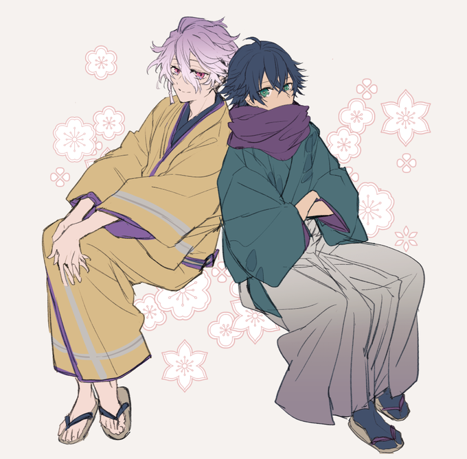 「multiple boys purple scarf」 illustration images(Latest)
