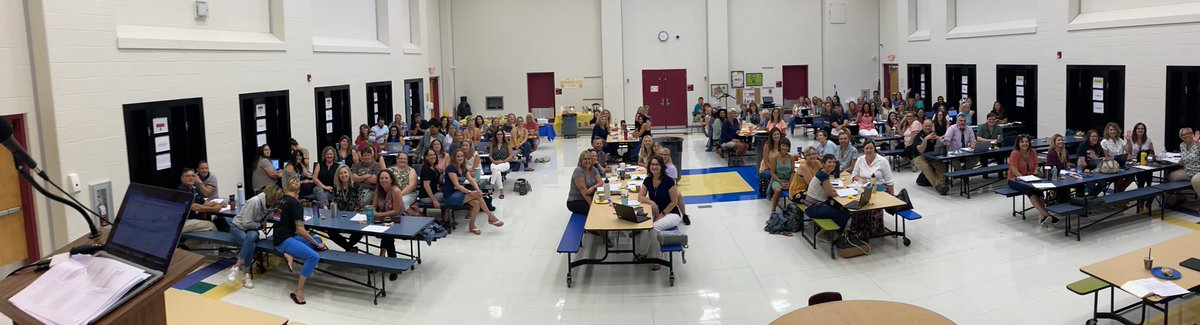 JohnFritzky's tweet photo. This is always one of my favorite days of e year.  To see so many wonderful educators who are excited to be back to teach our children face to face this school is wonderful!  #ByramPride https://t.co/DIr7dDwmxo