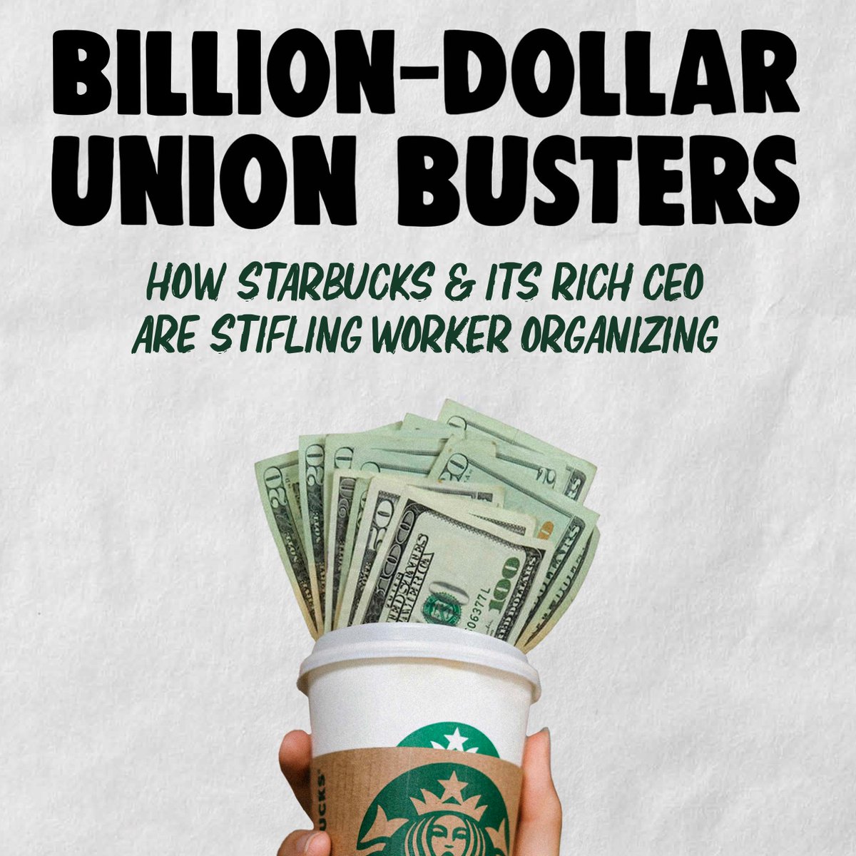 4TaxFairness's tweet photo. REPORT: Starbucks’ Howard Schultz got $940 million richer during the pandemic.

Starbucks' effective tax rate was slashed from 28% to 18% by Republicans in 2017.

They can afford to let their workers unionize.

But taxpayers are subsidizing their union-busting efforts. 🧵 https://t.co/nwEs3TQlrY