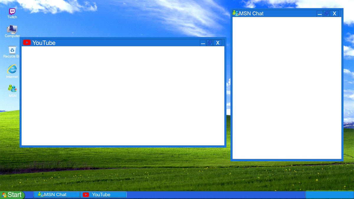 LJCustomGraphic's tweet photo. We are currently busy working on this windows retro pack stream pack. It’s not quite finished yet but boy are we having fun with it. I fear it will ably appeal to those who remember the struggles of keyboard emotes and MSN messenger. What are your thoughts? #RetroGaming #overlays https://t.co/aN5m4jM8ay