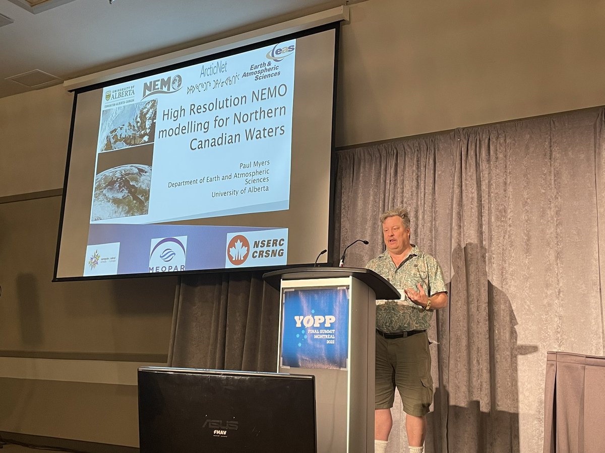 Paul Myers, co-lead of MEOPAR-supported Canadian NEMO Ocean Modelling Forum Community of Practice, is presenting at #YOPPFinalSummit