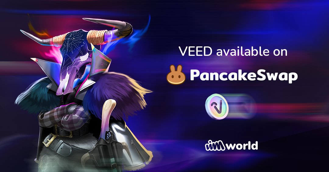 VIMworld (@vimworldglobal) on Twitter photo Great news, #VIMfam, a $VEED / $BNB trading pair is live on <a href="/PancakeSwap/">PancakeSwap</a>! You'll also be able to grab VEED using $BUSD & $USDT.
We've included contract addresses in the article below. Keep them safe ahead of our migration to #BNBChain!
blog.vimworld.com/blogs/veed-liq…
#NFTCommunity Great news, #VIMfam, a $VEED / $BNB trading pair is live on <a href="/PancakeSwap/">PancakeSwap</a>! You'll also be able to grab VEED using $BUSD & $USDT.
We've included contract addresses in the article below. Keep them safe ahead of our migration to #BNBChain!
blog.vimworld.com/blogs/veed-liq…
#NFTCommunity