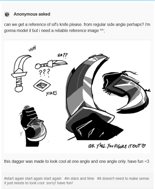 "what does siffrin's dagger look like?" fuck if i know 