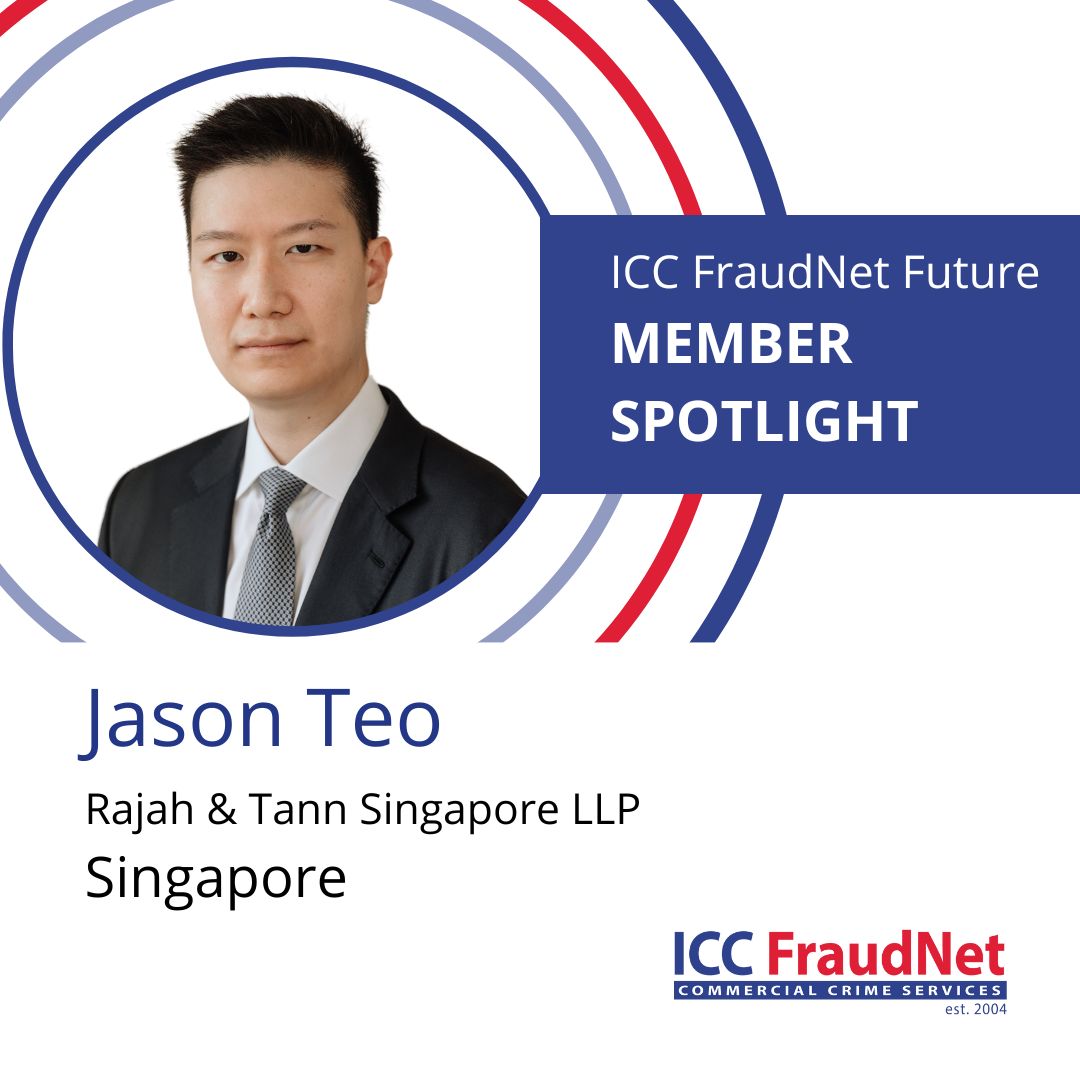 ICCFraudNet's tweet photo. Jason Teo is part of the #DisputeResolution team at Rajah & Tann Singapore LLP. He is active in corporate and commercial disputes and specialises in #crossborderfraud and asset recovery litigation.
Learn more about our #ICCFraudNet Future members by following our page. https://t.co/suoiJP5bqo