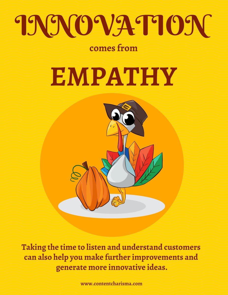 Taking the time to listen and understand #customers can also help you make further improvements and generate more #innovative ideas. This is the first step to develop empathy in a #business ecosystem.