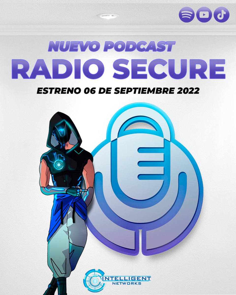 inetworksmx's tweet photo. ¿Te has preguntado cómo los hackers realizan sus ataques para defraudar a las personas y compañías? 🤔💭
Escucha nuestro nuevo podcast Radio Secure. 🎙️🌐
La frecuencia del hacking.
¡Estreno 6 de septiembre!
#BeIntelligent #Podcast #RadioSecure #Hacking #Tech #Spotify https://t.co/HaNpOPPGHJ